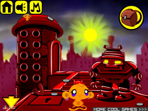 Игра Счастливая Обезьянка 454: Портал (Monkey GO Happy Stage 454: The Portal) — играть онлайн бесплатно (изображение №4)