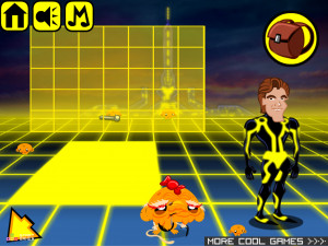 Игра Счастливая Обезьянка 455: Вселенная Звездного Пути (Monkey GO Happy Stage 455: Star Tracking Tren Legacy Neon Light Theme) — играть онлайн бесплатно (изображение №2)