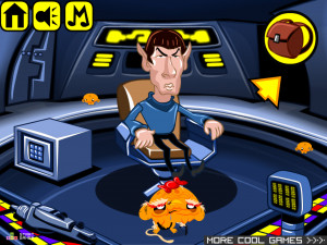 Игра Счастливая Обезьянка 455: Вселенная Звездного Пути (Monkey GO Happy Stage 455: Star Tracking Tren Legacy Neon Light Theme) — играть онлайн бесплатно (изображение №3)