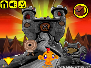 Игра Счастливая Обезьянка 458: Три Идола — Часть 2 (Monkey GO Happy Stage 458: The Three Idols — Chapter 2) — играть онлайн бесплатно (изображение №4)