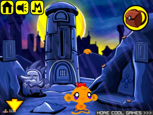 Игра Счастливая Обезьянка 458: Три Идола — Часть 2 (Monkey GO Happy Stage 458: The Three Idols — Chapter 2) — играть онлайн бесплатно (изображение №6)