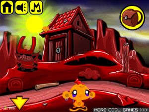 Игра Счастливая Обезьянка 458: Три Идола — Часть 2 (Monkey GO Happy Stage 458: The Three Idols — Chapter 2) — играть онлайн бесплатно (изображение №8)