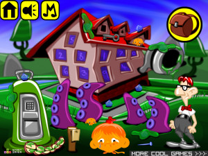 Игра Счастливая Обезьянка 459: День Осьминога  (Monkey GO Happy Stage 459: Day of the Octopus Theme) — играть онлайн бесплатно (изображение №2)