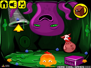 Игра Счастливая Обезьянка 459: День Осьминога  (Monkey GO Happy Stage 459: Day of the Octopus Theme) — играть онлайн бесплатно (изображение №4)