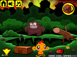 Игра Счастливая Обезьянка 460: Три Идола — Часть 3 (Monkey GO Happy Stage 460: The Three Idols — Chapter 3) — играть онлайн бесплатно (изображение №4)