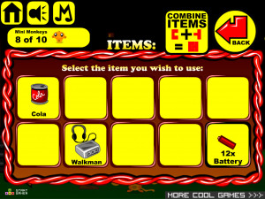 Игра Счастливая Обезьянка 461: Особняк Маньяков (Monkey GO Happy Stage 461: Mansion of Maniacs Theme) — играть онлайн бесплатно (изображение №5)