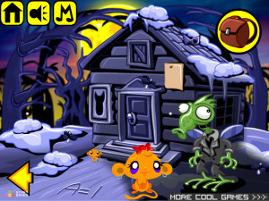 Игра Счастливая Обезьянка 466: Призрачный Муравей (Monkey GO Happy Stage 466: Haunted Ant) — играть онлайн бесплатно (изображение №2)