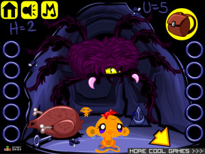 Игра Счастливая Обезьянка 466: Призрачный Муравей (Monkey GO Happy Stage 466: Haunted Ant) — играть онлайн бесплатно (изображение №5)