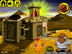 Игра Счастливая Обезьянка 468: Золотая Чаша (Monkey GO Happy Stage 468: Golden Chalice) — играть онлайн бесплатно (изображение №2)