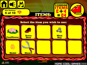 Игра Счастливая Обезьянка 469: Лев, Железный Дровосек и Страшила (Monkey GO Happy Stage 469: A Lion, a tin man and a scarecrow theme) — играть онлайн бесплатно (изображение №4)