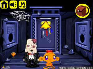 Игра Счастливая Обезьянка 472: Хэллоуин Дом (Monkey GO Happy Stage 472: Halloween House) — играть онлайн бесплатно (изображение №4)