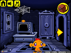 Игра Счастливая Обезьянка 472: Хэллоуин Дом (Monkey GO Happy Stage 472: Halloween House) — играть онлайн бесплатно (изображение №6)