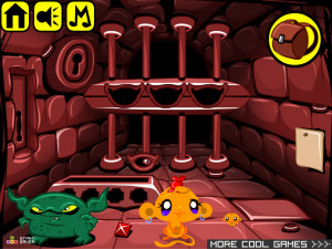 Игра Счастливая Обезьянка 476: Глубокое Подземелье — Часть 2 (Monkey GO Happy Stage 476: Deep Dungeon — Chapter 2) — играть онлайн бесплатно (изображение №2)