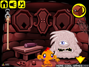 Игра Счастливая Обезьянка 476: Глубокое Подземелье — Часть 2 (Monkey GO Happy Stage 476: Deep Dungeon — Chapter 2) — играть онлайн бесплатно (изображение №5)