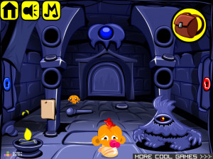 Игра Счастливая Обезьянка 478: Глубокое Подземелье — Часть 3 (Monkey GO Happy Stage 478: Deep Dungeon — Chapter 3) — играть онлайн бесплатно (изображение №2)