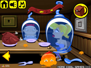 Игра Счастливая Обезьянка 479: День Благодарения 2020 (Monkey GO Happy Stage 479: Thanksgiving feast, in the time of Covid theme) — играть онлайн бесплатно (изображение №3)