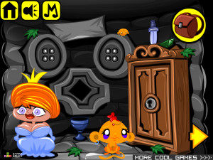 Игра Счастливая Обезьянка 480: Большая Рыба в Маленьком Пруду (Monkey GO Happy Stage 480: Big Fish in a small pond) — играть онлайн бесплатно (изображение №6)