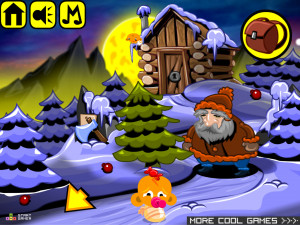 Игра Счастливая Обезьянка 482: Елочные Игрушки (Monkey GO Happy Stage 482: Tree Lights) — играть онлайн бесплатно (изображение №2)