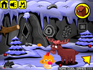 Игра Счастливая Обезьянка 482: Елочные Игрушки (Monkey GO Happy Stage 482: Tree Lights) — играть онлайн бесплатно (изображение №4)