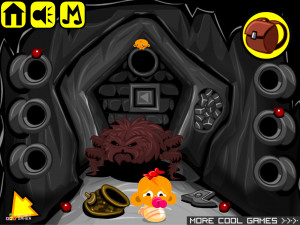 Игра Счастливая Обезьянка 482: Елочные Игрушки (Monkey GO Happy Stage 482: Tree Lights) — играть онлайн бесплатно (изображение №7)