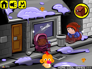 Игра Счастливая Обезьянка 483: В Поисках Настоящего Рождества (Monkey GO Happy Stage 483: The search for real Christmas Theme) — играть онлайн бесплатно (изображение №2)