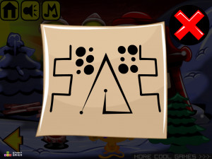 Игра Счастливая Обезьянка 484: Рождественская Звезда (Monkey GO Happy Stage 484: Christmas Star) — играть онлайн бесплатно (изображение №4)