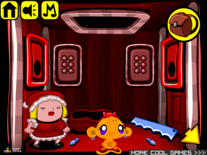Игра Счастливая Обезьянка 484: Рождественская Звезда (Monkey GO Happy Stage 484: Christmas Star) — играть онлайн бесплатно (изображение №6)