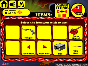 Игра Счастливая Обезьянка 485: Крампус / Страшное Рождество (Monkey GO Happy Stage 485: Krampus / Scary Christmas theme) — играть онлайн бесплатно (изображение №5)