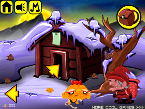 Игра Счастливая Обезьянка 486: Фейерверк Санты (Monkey GO Happy Stage 486: Firework Santa) — играть онлайн бесплатно (изображение №5)