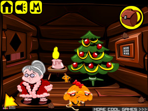 Игра Счастливая Обезьянка 486: Фейерверк Санты (Monkey GO Happy Stage 486: Firework Santa) — играть онлайн бесплатно (изображение №7)
