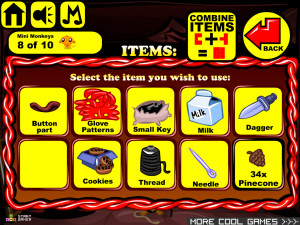 Игра Счастливая Обезьянка 486: Фейерверк Санты (Monkey GO Happy Stage 486: Firework Santa) — играть онлайн бесплатно (изображение №8)