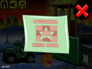 Игра Счастливая Обезьянка 487: Рождественская Армия Снеговиков (Monkey GO Happy Stage 487: Snowmen Army Christmas Theme) — играть онлайн бесплатно (изображение №3)