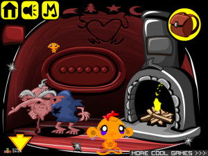 Игра Счастливая Обезьянка 488: Развлечение с Фейерверком (Monkey GO Happy Stage 488: Firecracker Fun) — играть онлайн бесплатно (изображение №4)