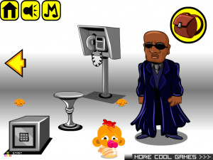 Игра Счастливая Обезьянка 491: Матрица — Нео, Тринити и Морфеус (Monkey GO Happy Stage 491: The Matrox, Neon, Tronity and Morpheon Theme) — играть онлайн бесплатно (изображение №3)