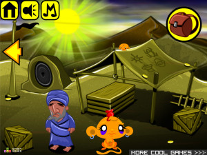 Игра Счастливая Обезьянка 494: Золотые Змеи (Monkey GO Happy Stage 494: Golden Snakes) — играть онлайн бесплатно (изображение №3)