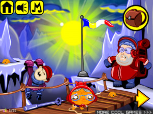 Игра Счастливая Обезьянка 495: Криптозоолог / Поиск Йети (Monkey GO Happy Stage 495: Cryptozoologist / search for the Yeti theme) — играть онлайн бесплатно (изображение №2)