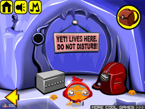 Игра Счастливая Обезьянка 495: Криптозоолог / Поиск Йети (Monkey GO Happy Stage 495: Cryptozoologist / search for the Yeti theme) — играть онлайн бесплатно (изображение №3)