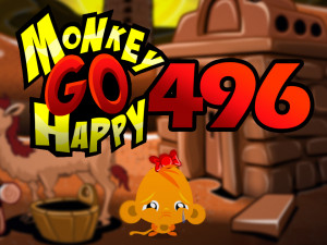 Игра Счастливая Обезьянка 496: Три Верблюда (Monkey GO Happy Stage 496: Three Camels) — играть онлайн бесплатно (изображение №1)