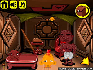 Игра Счастливая Обезьянка 496: Три Верблюда (Monkey GO Happy Stage 496: Three Camels) — играть онлайн бесплатно (изображение №5)