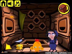 Игра Счастливая Обезьянка 496: Три Верблюда (Monkey GO Happy Stage 496: Three Camels) — играть онлайн бесплатно (изображение №6)