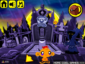 Игра Счастливая Обезьянка 498: The Undead (Monkey GO Happy Stage 498: Бессмертный) — играть онлайн бесплатно (изображение №5)