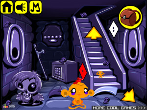 Игра Счастливая Обезьянка 498: The Undead (Monkey GO Happy Stage 498: Бессмертный) — играть онлайн бесплатно (изображение №6)