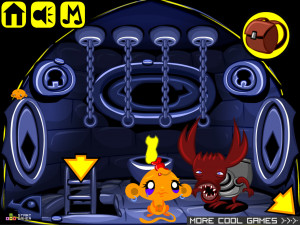 Игра Счастливая Обезьянка 500: Золотой Голем (Monkey GO Happy Stage 500: Golden Golem) — играть онлайн бесплатно (изображение №3)