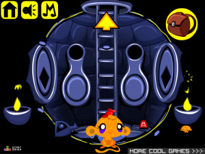 Игра Счастливая Обезьянка 500: Золотой Голем (Monkey GO Happy Stage 500: Golden Golem) — играть онлайн бесплатно (изображение №7)