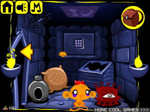 Игра Счастливая Обезьянка 500: Золотой Голем (Monkey GO Happy Stage 500: Golden Golem) — играть онлайн бесплатно (изображение №10)