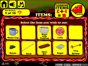 Игра Счастливая Обезьянка 501: Стрелы Купидона (Monkey GO Happy Stage 501: The Sting of Cupid's Arrows Theme) — играть онлайн бесплатно (изображение №5)