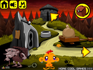 Игра Счастливая Обезьянка 502: Синяя Птица (Monkey GO Happy Stage 502: Blue Bird) — играть онлайн бесплатно (изображение №3)