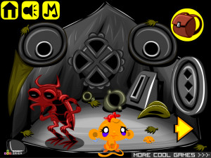 Игра Счастливая Обезьянка 502: Синяя Птица (Monkey GO Happy Stage 502: Blue Bird) — играть онлайн бесплатно (изображение №8)