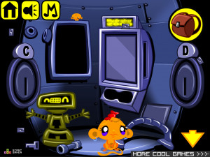 Игра Счастливая Обезьянка 504: Посадка (Monkey GO Happy Stage 504: The Landing) — играть онлайн бесплатно (изображение №5)