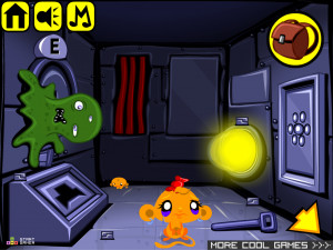 Игра Счастливая Обезьянка 504: Посадка (Monkey GO Happy Stage 504: The Landing) — играть онлайн бесплатно (изображение №6)